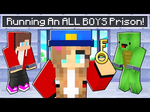 MAIZEN Running a BOYS ONLY Prison in Minecraft! - Parody Story(JJ and Mikey TV)