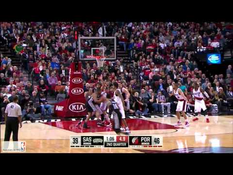 Aron Baynes |15 12 2014 | Game Highlights | Spurs vs Blazers