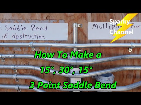 How to Make a 15°, 30°, 15° Three Point Saddle Bend