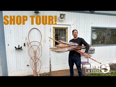 My New Shop Tour! Building Wooden Landing Nets!