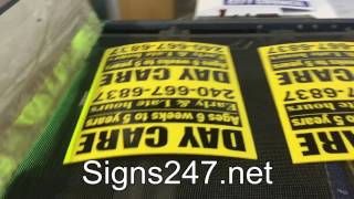 Yard Signs Getting Printed