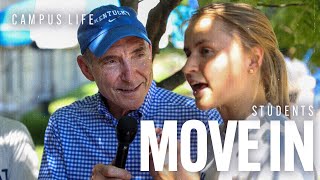 Welcome to UK: President Capilouto Talks to New Wildcats, Comforts Families on Move-In Day