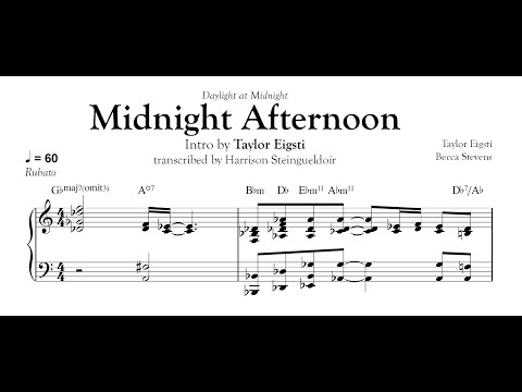 Midnight Afternoon intro - Taylor Eigsti transcription