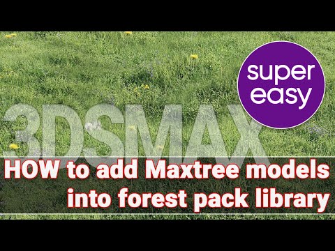 How to add Maxtree models into forest pack library