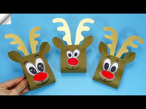 DIY paper crafts Paper toys Christmas crafts deer