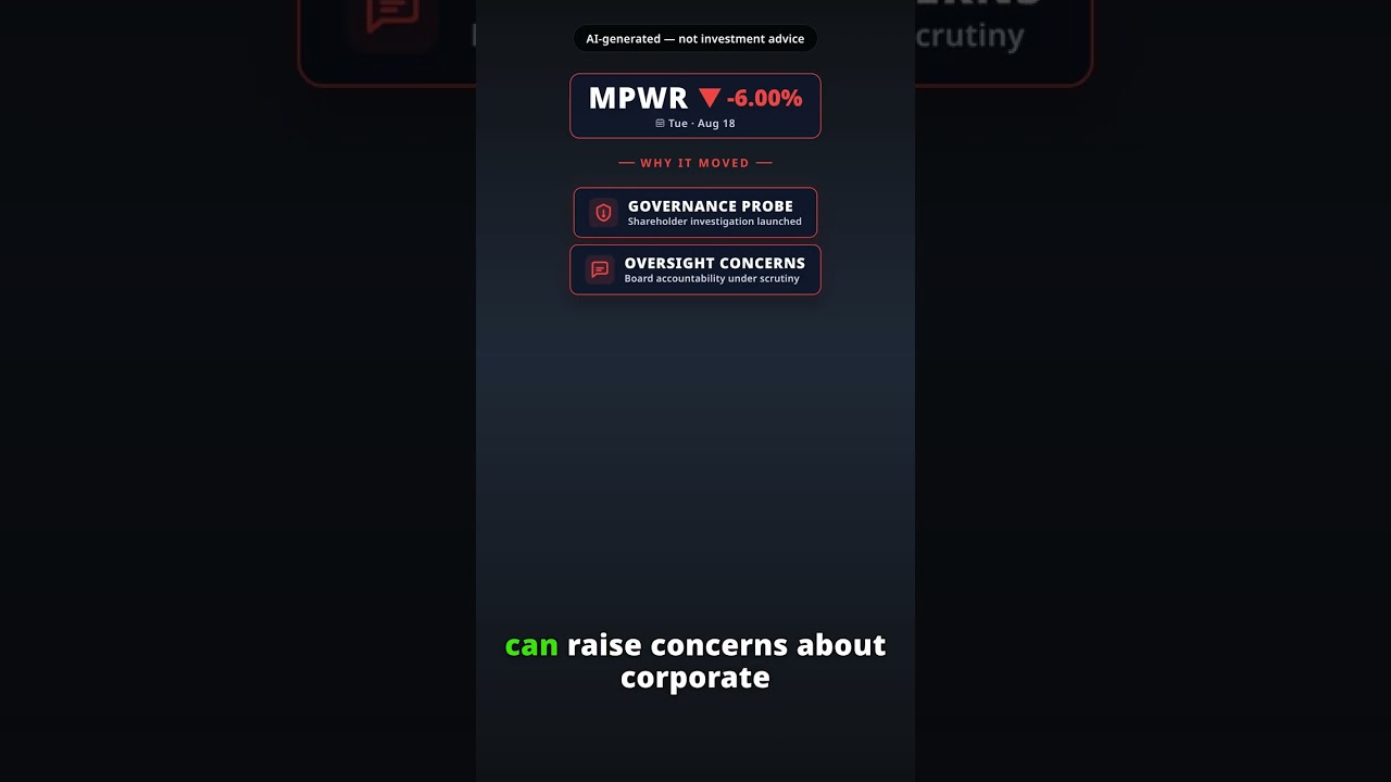 Why Is Monolithic Power Systems Stock Tumbling Today? MPWR -6.00%