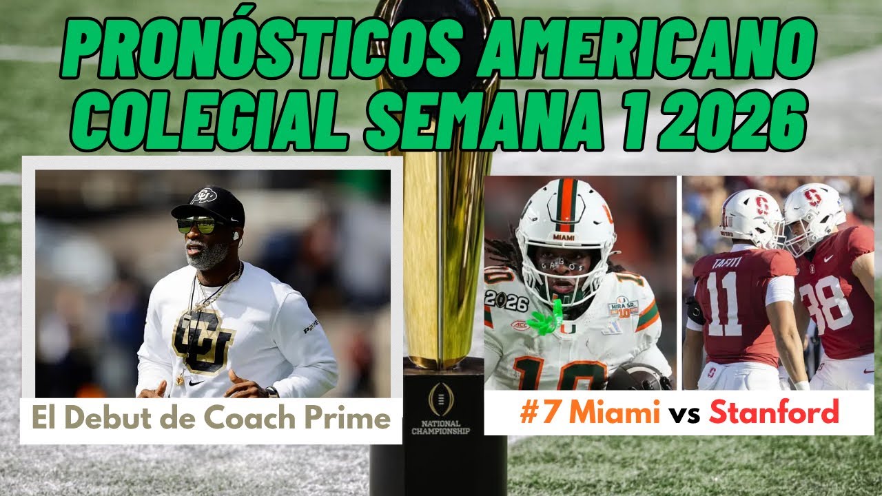 Semana 1 de College Football: pronósticos de jueves y viernes