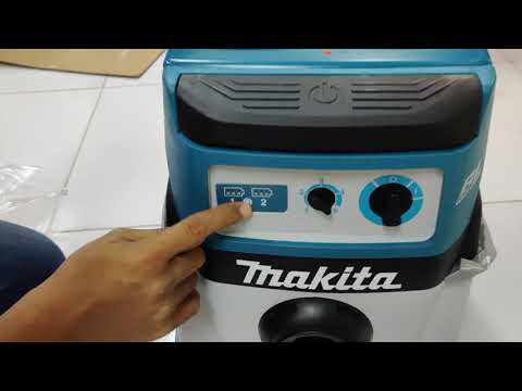 Makita DVC155LZX2 Akumuliatorinis dulkių siurblys 2x18 V Li-ion; Be akumuliatorių ir kroviklio! RAMIOJE! video