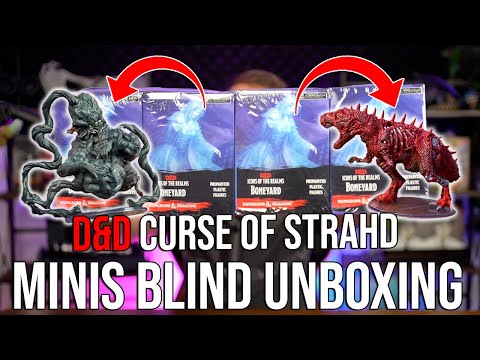Curse of Strahd Mini D&D Blind Mini Unboxing - Boneyard WizKids Icons of the Realms