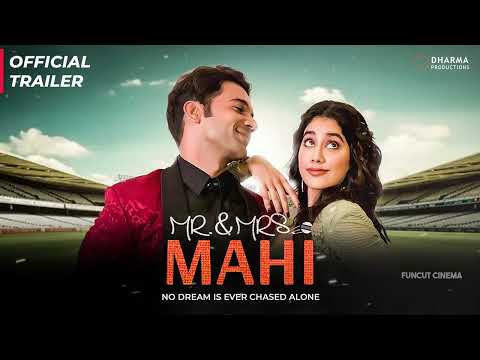 MR . MRS.  MAHI - Official Trailer | Rajkummar Rao |Janhvi Kapoor | Sharan Sharma | mr and mrs mahi