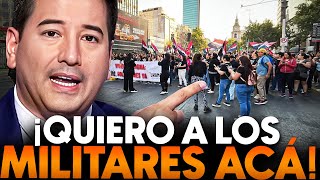 The protests have begun, and they are demanding the presence of the military in the streets!