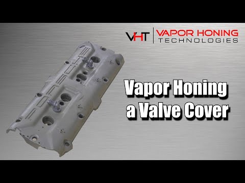 Vapor Honing a Porsche Valve Cover - Vapor Honing Technologies