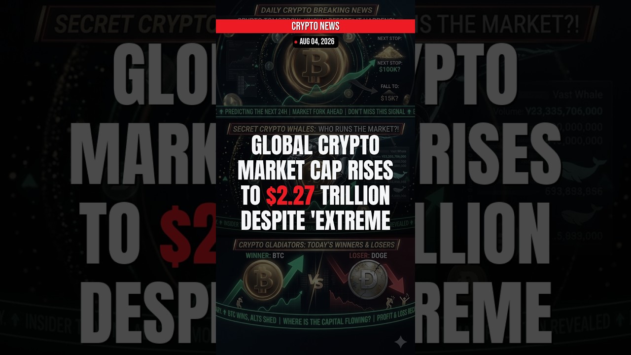 BREAKING: Global Crypto Market Cap Rises to $2.27 Trillion D — Crypto News Aug 04, 2026
