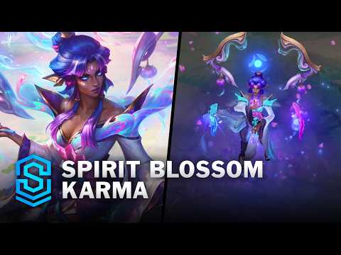 Spirit Blossom Karma Skin Spotlight - Pre-Release - PBE Preview - League of Legends