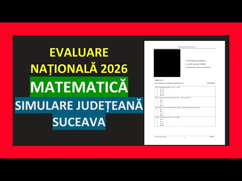 SUCEAVA COUNTY MATHEMATICS SIMULATION NOVEMBER 2025 NATIONAL EVALUATION PREPARATION 2026 SOLVED S...
