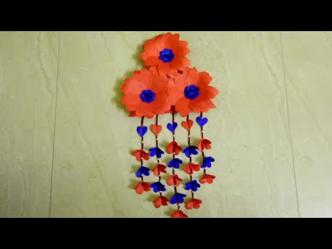 Red flower wall hanging| Shashini arts & crafts