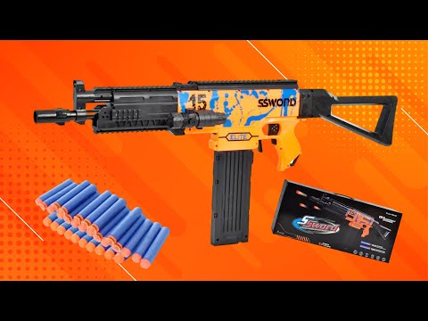 Realistic MP5/M416 SOFT BULLET GUN | Electric continuous shooting AIR GUN
