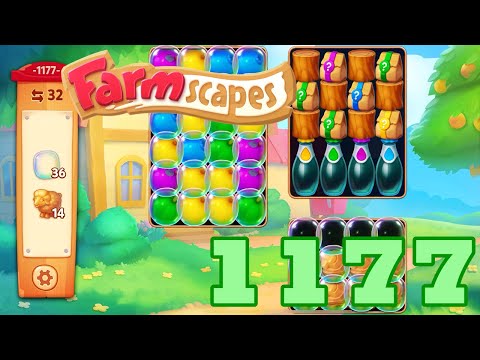 Farmscapes Level 1177 HD Gameplay Walkthrough | 3 - match game | android | ios | pc | GameGo Game