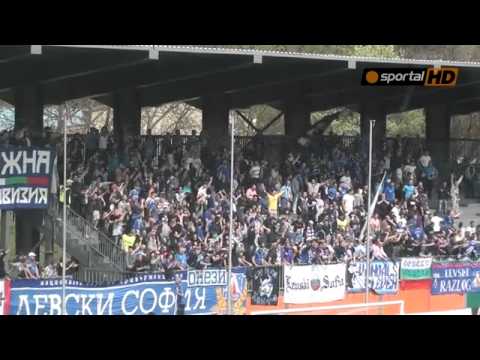 Mad joy in blue after the goal for Levski