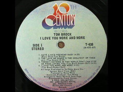 Tom Brock - Have A Nice Weekend Baby (1974 age32)