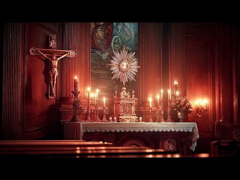 Gregorian Chants for Eucharistic Adoration | Peaceful Holy Hour in the Cathedral