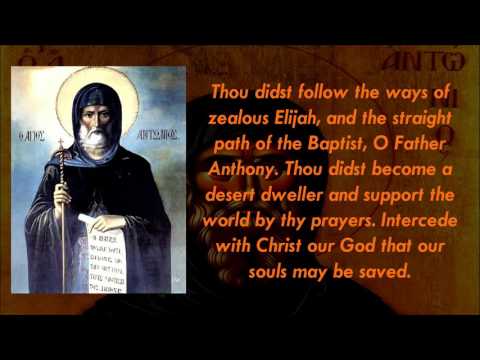 Apolytikion of St. Anthony the Great