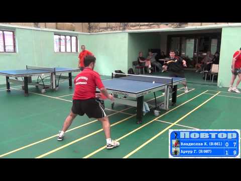 Artur GRIGORYEV vs Vladislav KUTSENKO Moscow, Vidnoe, Club Top-Spin Table Tennis