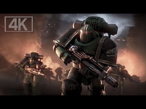 WARHAMMER 40K Imperium Civil War Horus Heresy Battle Scene Cinematic 4K
