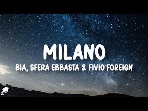 BIA, Sfera Ebbasta, Fivio Foreign - MILANO (Lyrics) | i wanna go shop in milano take all my paesanos