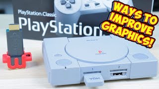 PlayStation Classic Upgrading Graphics With MClassic & Without!