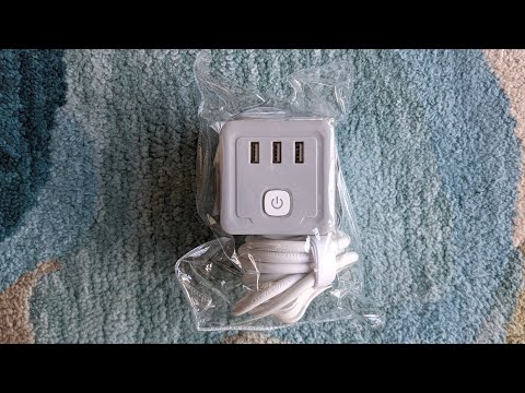 Power Strip with USB, FDTEK Flat Plug Extension Cord with 4 AC and 3 USB, 5 FT Power Cord Desktop Charging Station, Overload Protection, Compact Portable for Travel Home Office Cruise Ship - Black video review thumbnail
