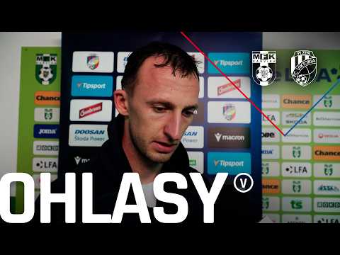 OHLASY: Matěj Valenta po utkáním s Karvinou v MOL Cupu