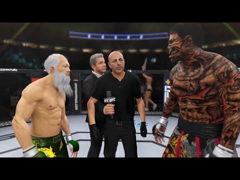 Old Bruce Lee vs. Devil Hulk - EA Sports UFC 4