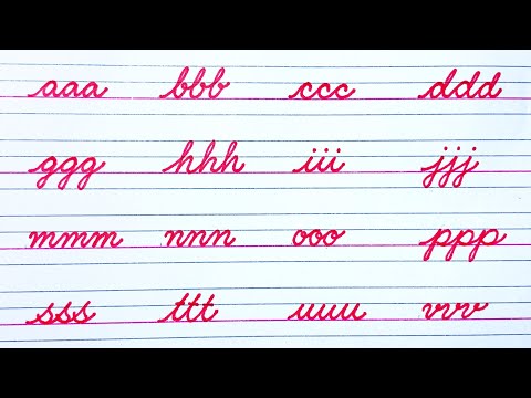 How to write cursive writing | Cursive handwriting practice | Cursive letters a to z | i Write