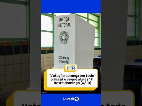 Eleições 2026: votação começa em todo o Brasil e vai até às 17h neste domingo (4/10)