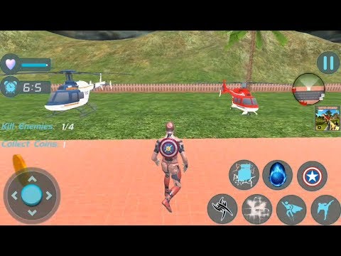 Superhero Captain Robot Flying City Battle | Flying Captain Hero Crime Battle - Android GamePlay