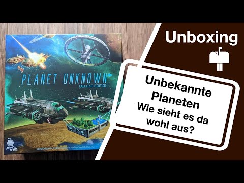#Unboxing - Planet Unknown Deluxe Edition (Adam's Apple Games 2022) | Kickstarter