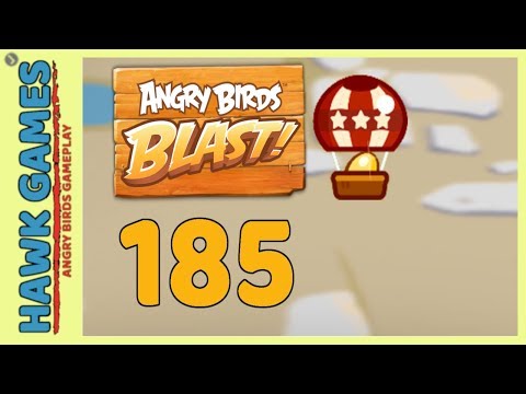 Angry Birds Blast Level 185 - 3 Stars Walkthrough, No Boosters