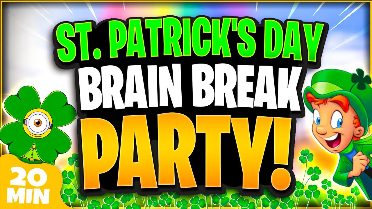 St Patrick's Day Brain Break Party 🍀 St Patricks Day Games For Kids | Lucky's Magic Run | GoNoodle