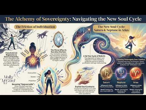 The Sovereign Feminine and New Soul Cycles with Saturn-Neptune Conjunction in Aries ~ 2026 Astrology