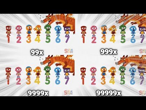 Super Simple Songs seven Steps Dragon Chase Intro Logo At 999999x Speed