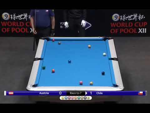 CHILE VS AUSTRIA Nine Ball  Pool World Cup 2018