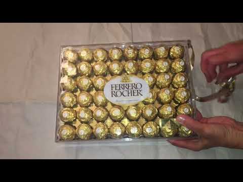 UNBOXING FERRERO ROCHER 48 PIECES CHOCOLATE.
