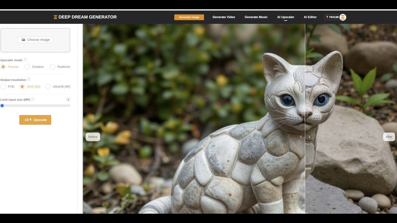 Fix Low-Resolution Images Using AI | Deep Dream Generator