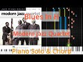 🎹Blues In H, Solo & Chord, Modern Jazz Quartet, Synthesia Piano