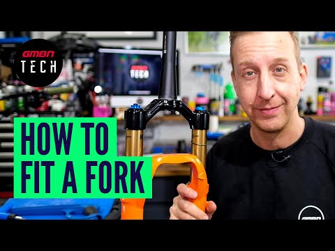 How To Cut And Install A New Bike Fork | Fitting A Mountain Bike Fork At Home