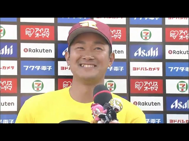 イーグルス・銀次選手・青山投手ヒーローインタビュー 2015/4/12 E-Bs
