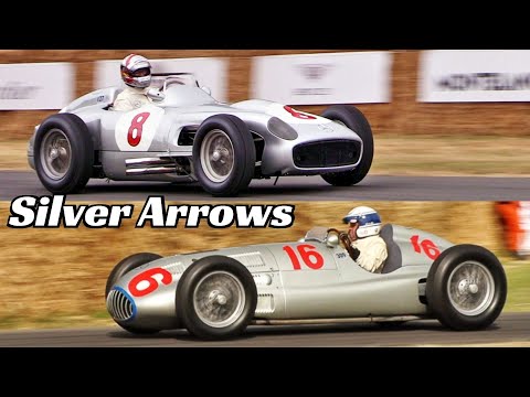 Thumbnail for Mercedes-Benz "Silver Arrows" Racing Legends 🏁 1939 W165 V8 Engine & 1954 W196 Straight-Eight - FOS by Mercedes-Benz W165