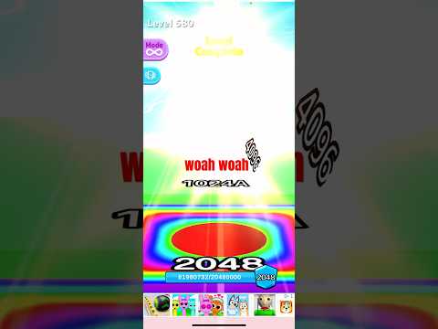 Ball run 2048 4096 went to 1024A tile