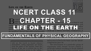 Life on the Earth - Chapter 15 Geography NCERT Class 11